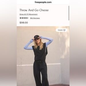 FP Movement by Free People Black Jumpsuit